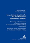 Cover: Computational Linguistics for the New Millennium: Divergence or Synergy? - Peter Lang Verlag