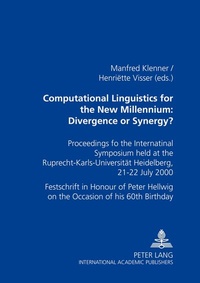 Abbildung von: Computational Linguistics for the New Millennium: Divergence or Synergy? - Peter Lang Verlag