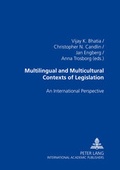 Cover: Multilingual and Multicultural Contexts of Legislation - Peter Lang Verlag