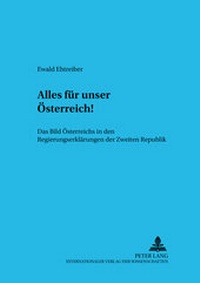 Abbildung von: «Alles für unser Österreich!» - Peter Lang Verlag