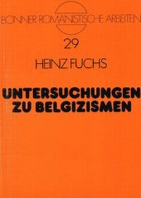 Abbildung von: Untersuchungen zu Belgizismen - Peter Lang Verlag
