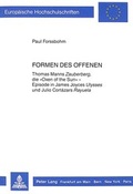 Bild: Formen des Offenen - Peter Lang Verlag