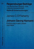 Cover: Johann Georg Hamann - Peter Lang Verlag