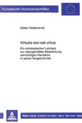 Cover: Virtutis non est virtus - Peter Lang Verlag