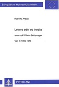 Bild: Lettere edite ed inedite - Peter Lang Verlag