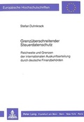 Cover: Grenz&uuml;berschreitender Steuerdatenschutz - Peter Lang Verlag