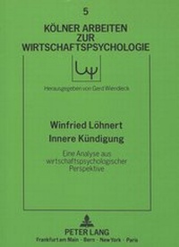 Abbildung von: Innere Kündigung - Peter Lang Verlag