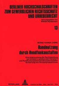 Abbildung von: Randnutzung durch Rundfunkanstalten - Peter Lang Verlag