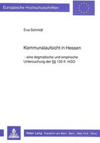 Abbildung von: Kommunalaufsicht in Hessen - Peter Lang Verlag