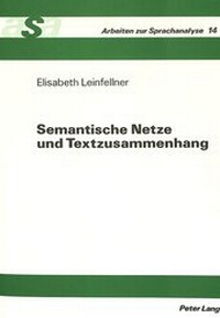 Abbildung von: Semantische Netze und Textzusammenhang - Peter Lang Verlag