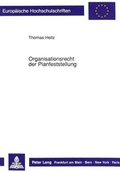 Cover: Organisationsrecht der Planfeststellung - Peter Lang Verlag