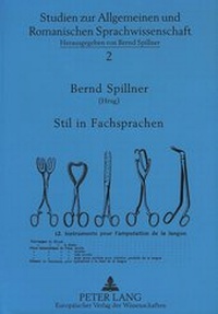Abbildung von: Stil in Fachsprachen - Peter Lang Verlag