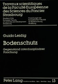 Bild: Bodenschutz - Peter Lang Verlag