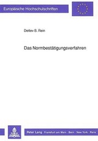 Abbildung von: Das Normbestätigungsverfahren - Peter Lang Verlag