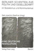 Cover: Eine deutsche Revolution - Peter Lang Verlag