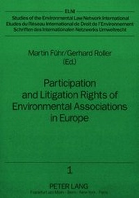 Abbildung von: Participation and Litigation Rights of Environmental Associations in Europe - Peter Lang Verlag