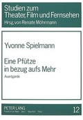 Cover: Eine Pf&uuml;tze in bezug aufs Mehr - Peter Lang Verlag