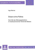 Cover: Distanz ohne Pathos - Peter Lang Verlag