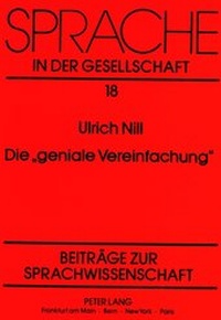 Abbildung von: Die «geniale Vereinfachung» - Peter Lang Verlag