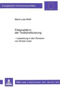 Cover: Fiktionalit&auml;t in der Textkonstituierung - Peter Lang Verlag