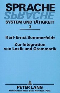 Abbildung von: Zur Integration von Lexik und Grammatik - Peter Lang Verlag