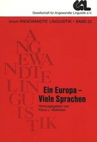 Abbildung von: Ein Europa - Viele Sprachen - Peter Lang Verlag