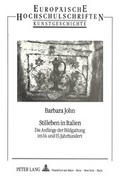 Cover: Stilleben in Italien - Peter Lang Verlag