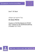 Cover: All diese Worte - Peter Lang Verlag