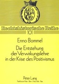 Bild: Die Entstehung der Verwirklichungslehre in der Krise des Positivismus - Peter Lang Verlag