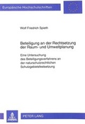 Bild: Beteiligung an der Rechtsetzung der Raum- und Umweltplanung - Peter Lang Verlag