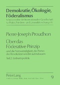 Cover: &Uuml;ber das F&ouml;derative Prinzip - Peter Lang Verlag