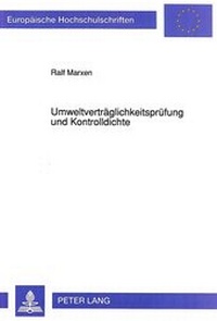 Abbildung von: Umweltverträglichkeitsprüfung und Kontrolldichte - Peter Lang Verlag