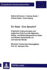 Abbildung von: Ein Staat - Eine Sprache? - Peter Lang Verlag