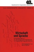 Cover: Wirtschaft und Sprache - Peter Lang Verlag