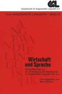Enlarge image Cover: Wirtschaft und Sprache - Peter Lang Verlag