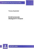 Cover: Eindimensionale Skalogramm-Analyse - Peter Lang Verlag