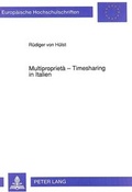 Bild: Multipropriet&agrave; - Timesharing in Italien - Peter Lang Verlag