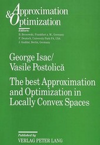 Abbildung von: The best Approximation and Optimization in Locally Convex Spaces - Peter Lang Verlag