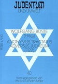 Cover: Anonymus, Tractatus adversus Judaeum (1122) - Peter Lang Verlag
