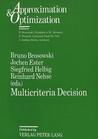 Abbildung von: Multicriteria Decision - Peter Lang Verlag