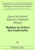 Cover: Wahlen in Zeiten des Umbruchs - Peter Lang Verlag