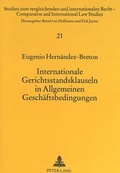 Bild: Internationale Gerichtsstandsklauseln in Allgemeinen Gesch&auml;ftsbedingungen - Peter Lang Verlag