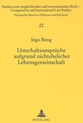 Bild: Unterhaltsanspr&uuml;che aufgrund nichtehelicher Lebensgemeinschaft - Peter Lang Verlag
