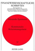 Cover: Kommunales Krisenmanagement - Peter Lang Verlag