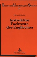Cover: Instruktive Fachtexte des Englischen - Peter Lang Verlag