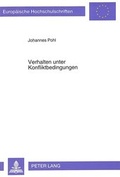 Cover: Verhalten unter Konfliktbedingungen - Peter Lang Verlag