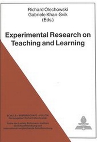 Enlarge image Cover: Experimental Research on Teaching and Learning - Peter Lang Verlag