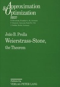 Cover: Weierstrass-Stone, - Peter Lang Verlag