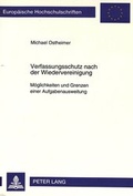 Cover: Verfassungsschutz nach der Wiedervereinigung - Peter Lang Verlag
