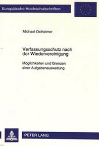 Abbildung von: Verfassungsschutz nach der Wiedervereinigung - Peter Lang Verlag